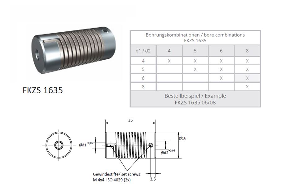 FKZS 1635 Veerkoppeling