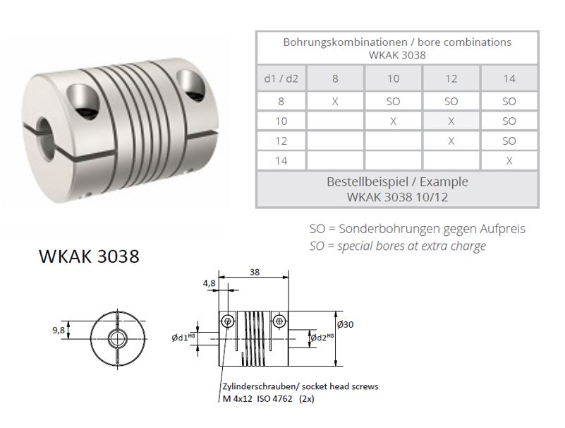 WKAK 3038 Spiraal koppeling