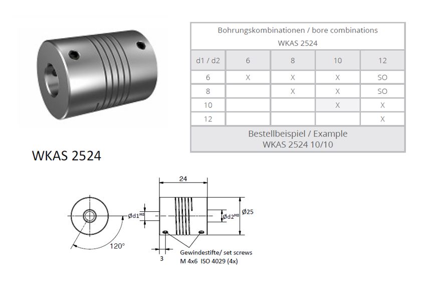 WKAS 2524 Spiraal koppeling